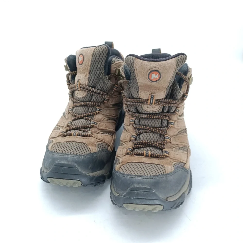 Merrell Moab 2 Mid Waterproof Mens Hiking Boots Brown Suede Size 8 J06051 s7